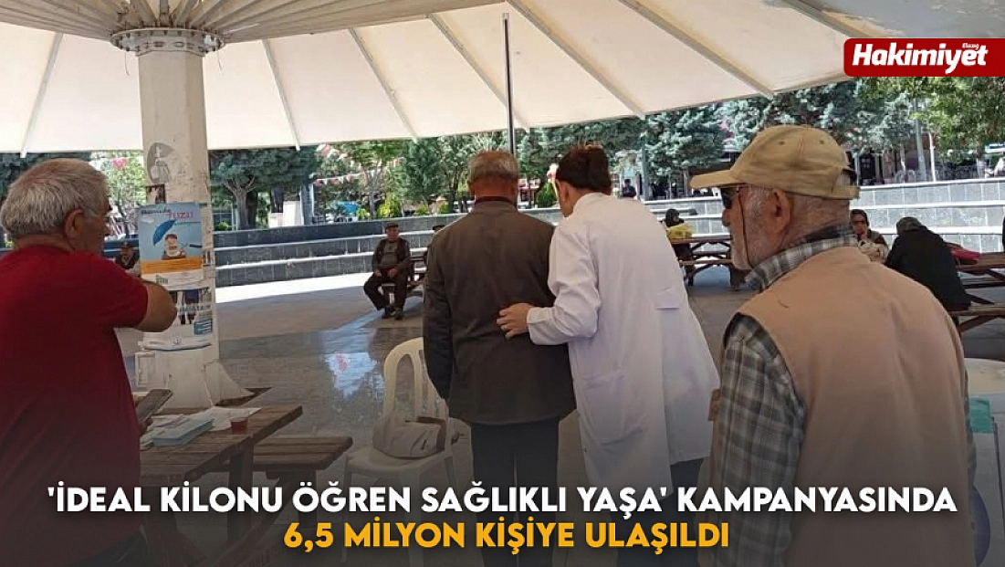 'İdeal kilonu öğren sağlıklı yaşa' kampanyasında 6,5 milyon kişiye ulaşıldı