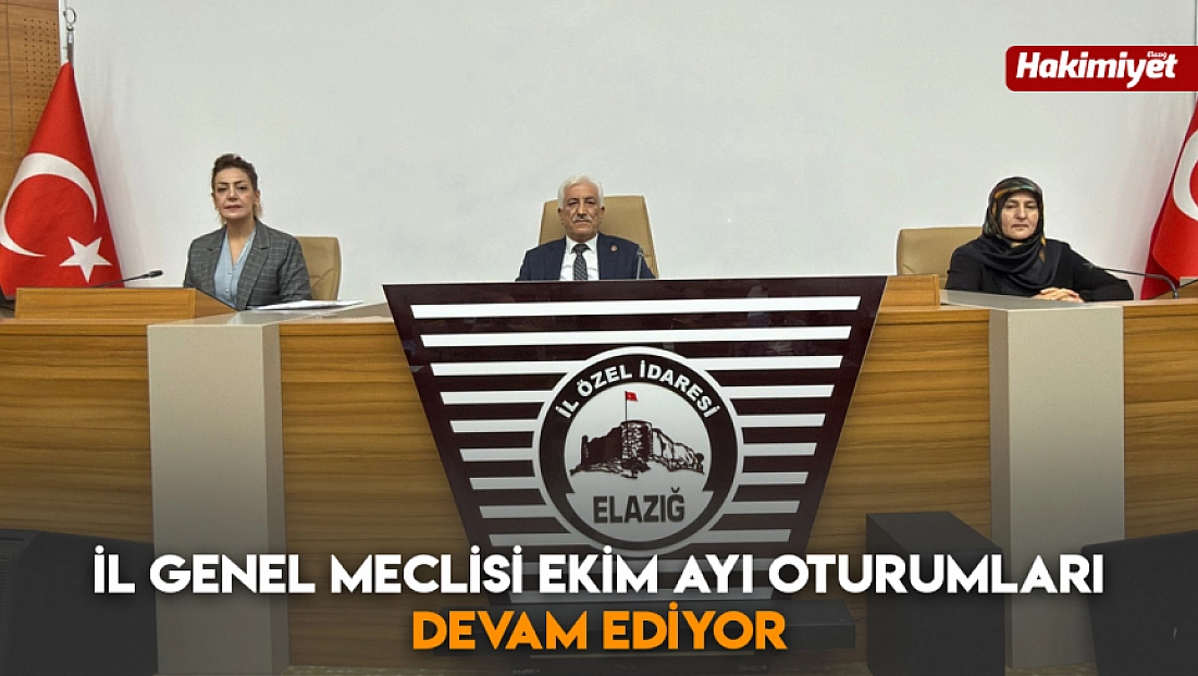 İl Genel Meclisi ekim ayı oturumları devam ediyor