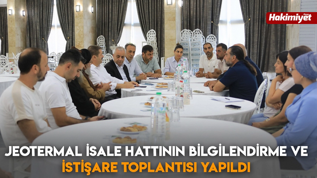 Jeotermal İsale Hattının bilgilendirme ve istişare toplantısı yapıldı