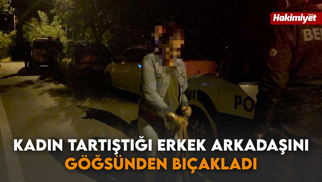Kadın tartıştığı erkek arkadaşını göğsünden bıçakladı