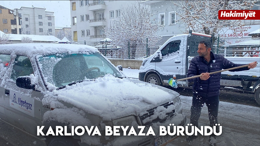 Karlıova beyaza büründü