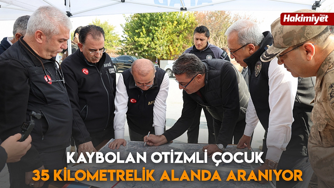 Kaybolan otizmli çocuk 35 kilometrelik alanda aranıyor