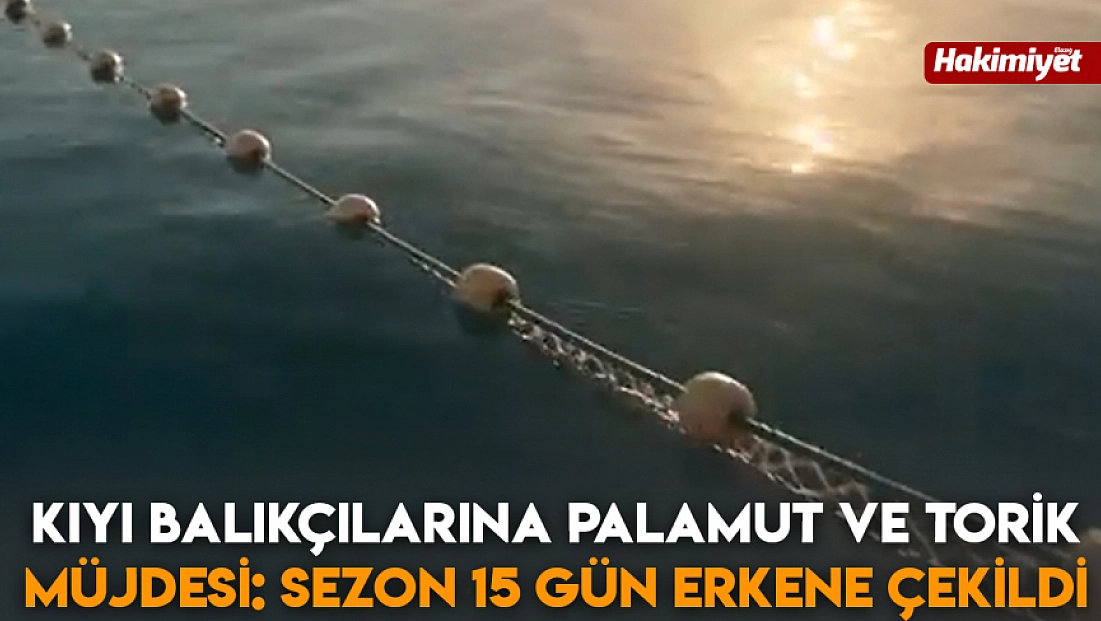 Kıyı balıkçılarına palamut ve torik müjdesi: Sezon 15 gün erkene çekildi