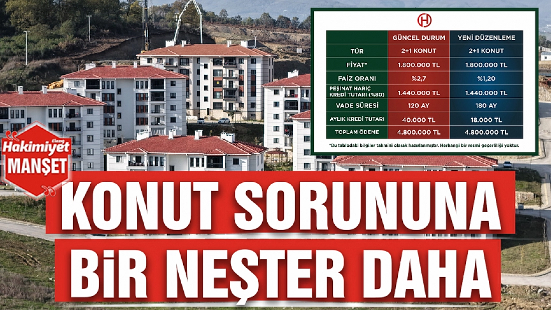 Konut sorununa bir neşter daha