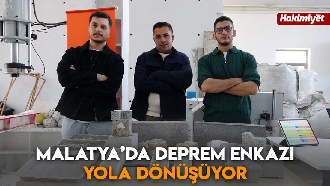 Malatya’da deprem enkazı yola dönüşüyor