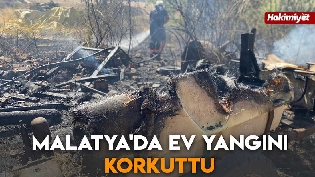 Malatya'da ev yangını korkuttu