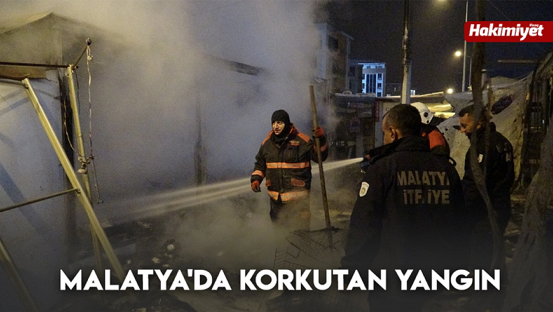 Malatya'da korkutan yangın