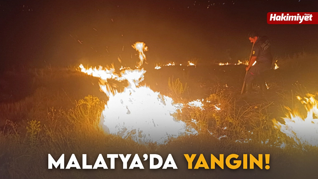 Malatya’da yangın!