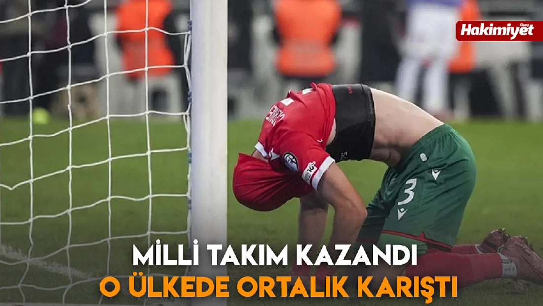 Milli takım kazandı o ülkede ortalık karıştı