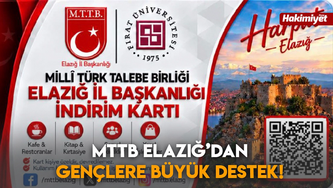 MTTB Elazığ’dan gençlere büyük destek!
