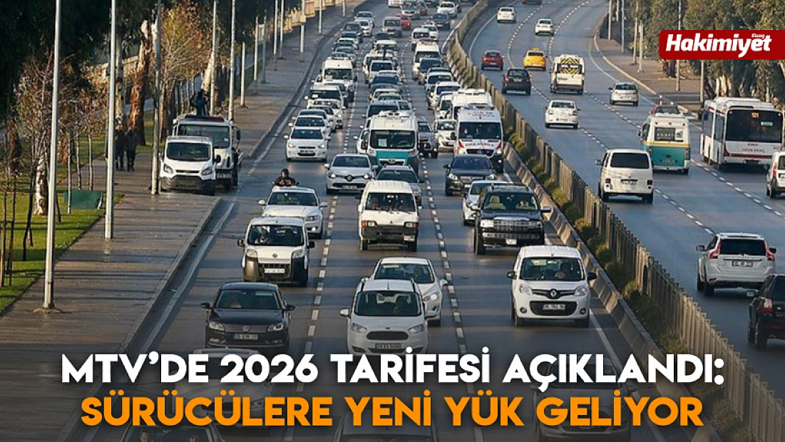 MTV’de 2026 tarifesi açıklandı: Sürücülere yeni yük geliyor