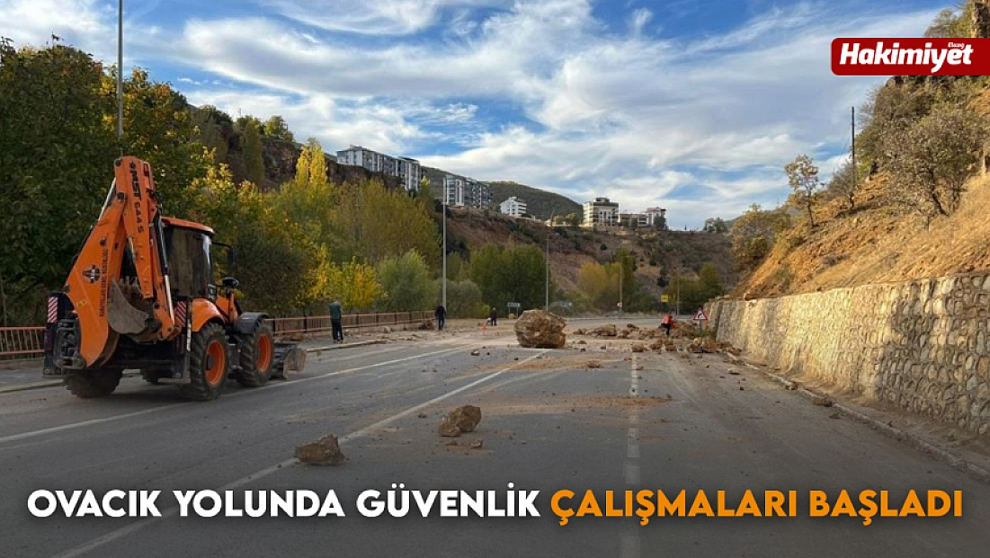 Ovacık yolunda güvenlik çalışmaları başladı