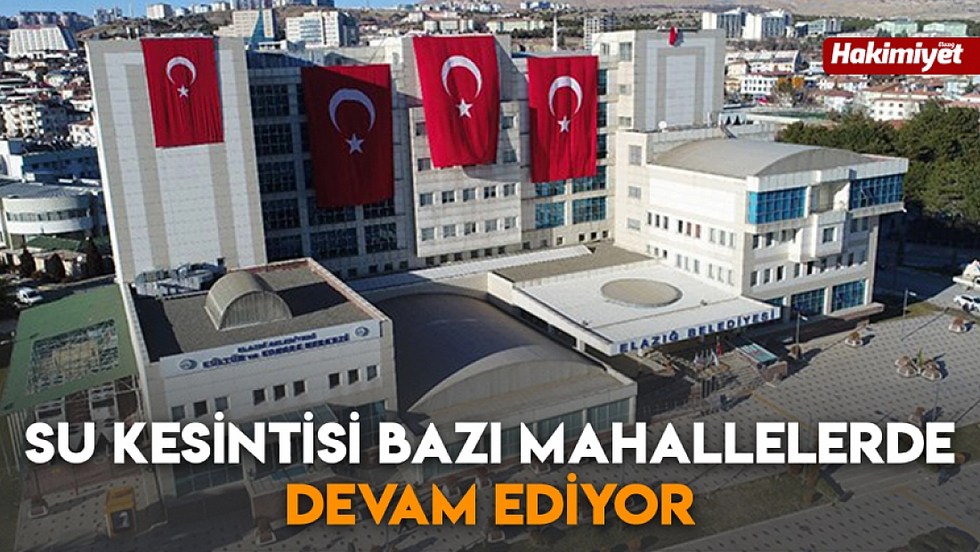 Su kesintisi bazı mahallelerde devam ediyor