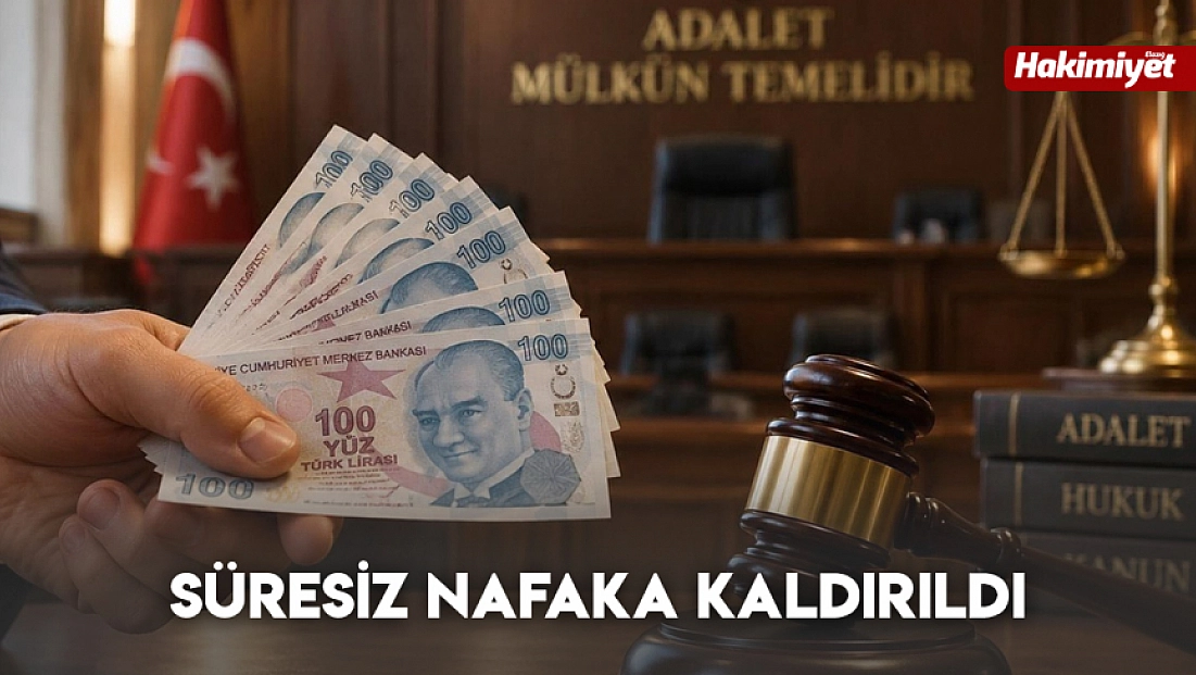 Süresiz nafaka kaldırıldı