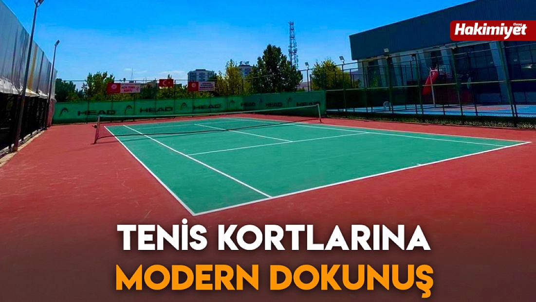 Tenis kortlarına modern dokunuş