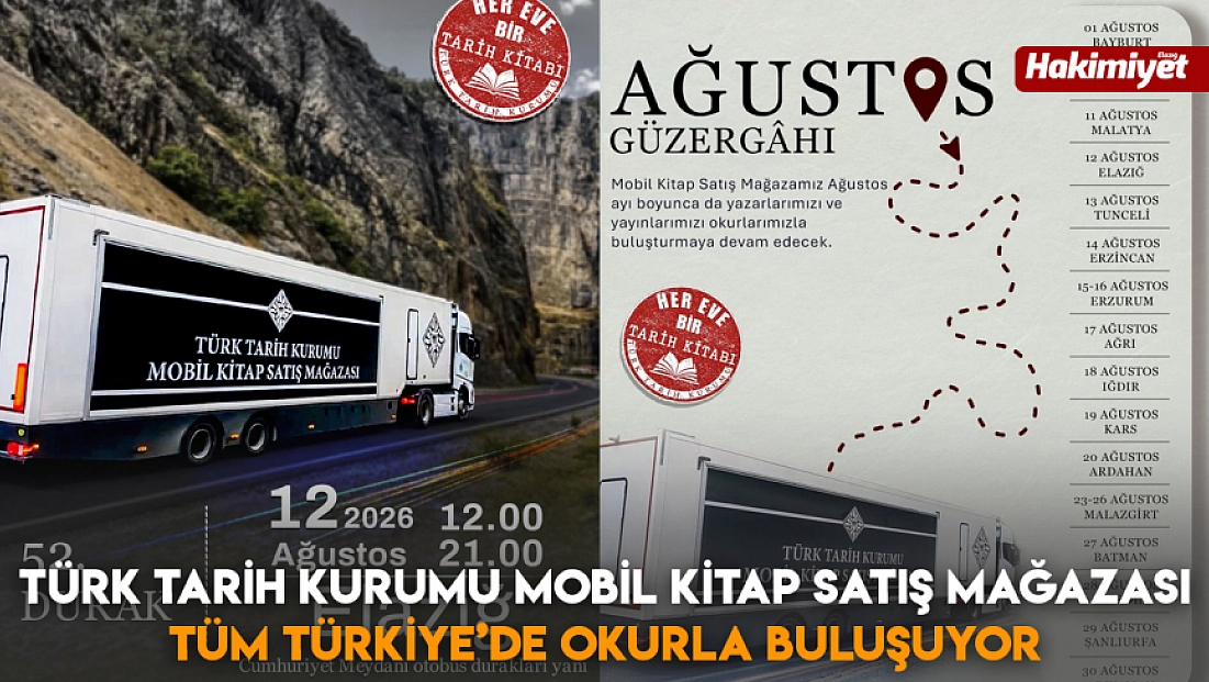 Türk Tarih Kurumu Mobil Kitap Satış Mağazası tüm Türkiye’de okurla buluşuyor