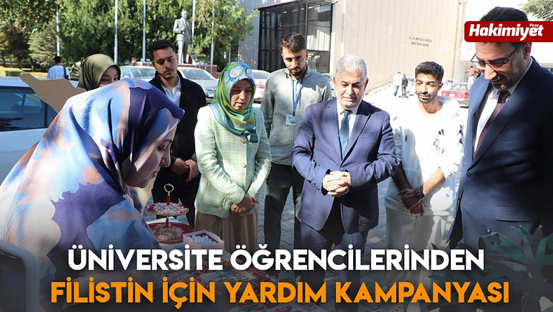 Üniversite öğrencilerinden Filistin için yardım kampanyası