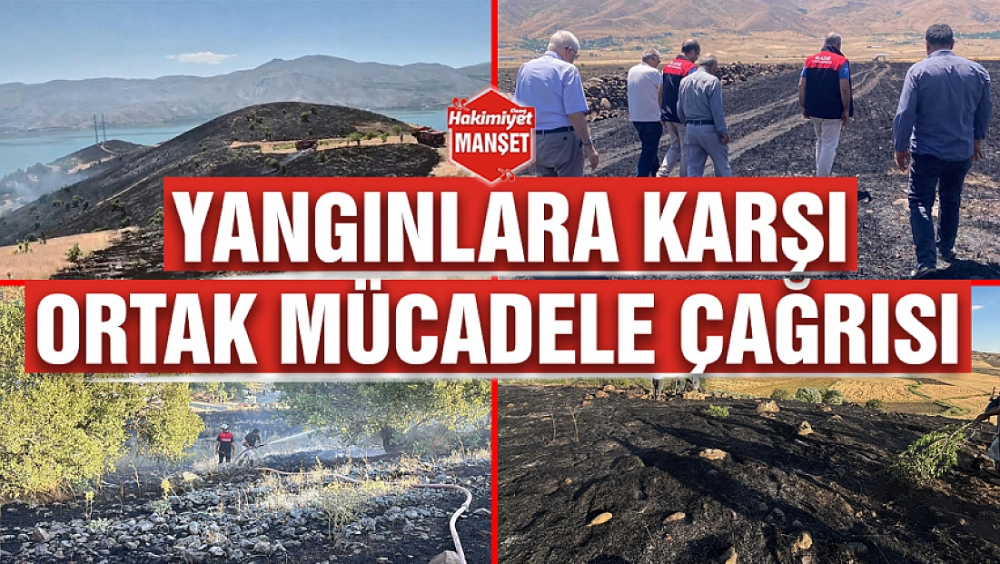 Yangınlara karşı ortak mücadele çağrısı