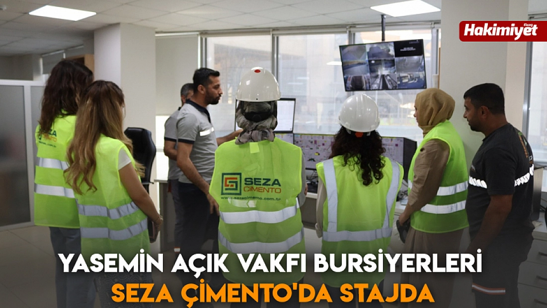 Yasemin Açık Vakfı bursiyerleri Seza Çimento'da stajda