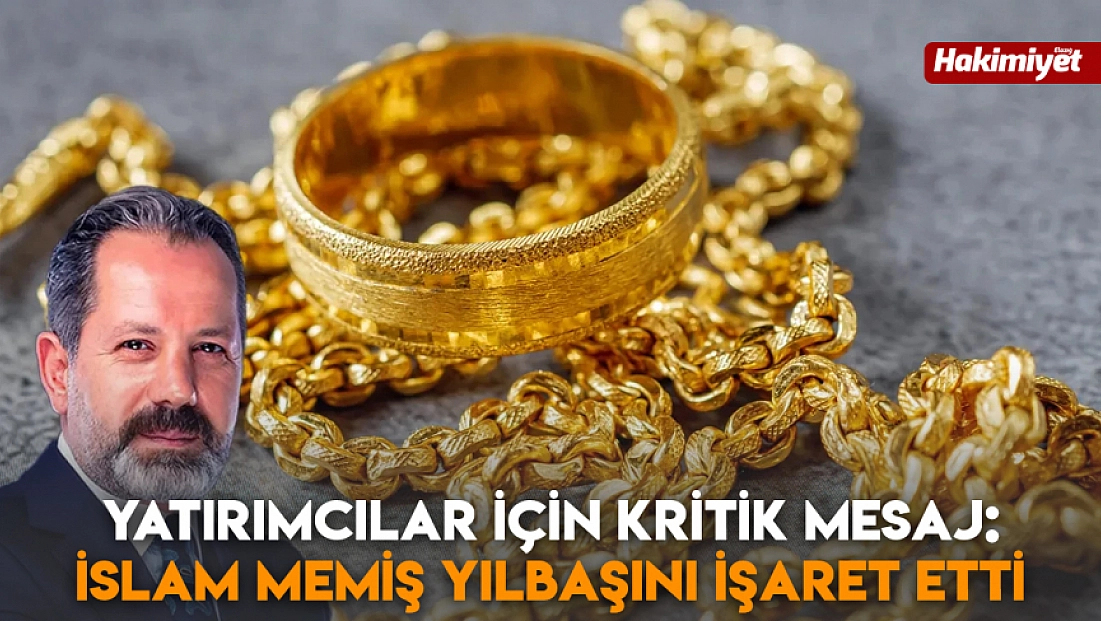 Yatırımcılar için kritik mesaj: İslam Memiş yılbaşını işaret etti