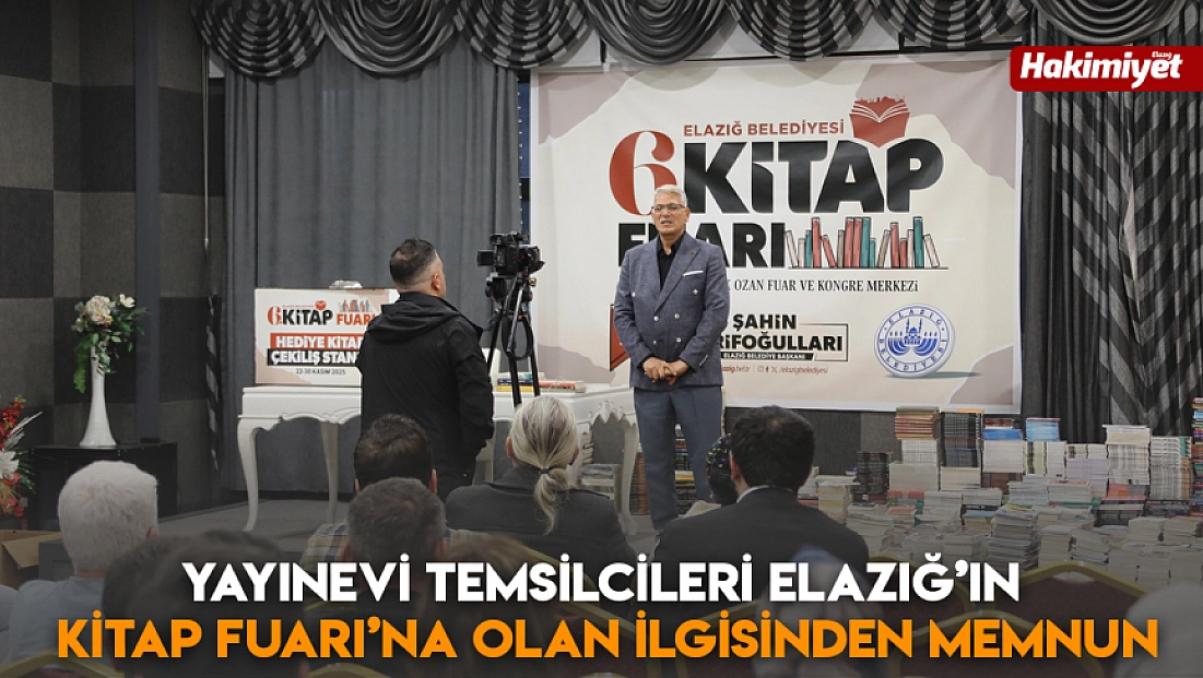 Yayınevi temsilcileri Elazığ’ın Kitap Fuarı’na olan ilgisinden memnun