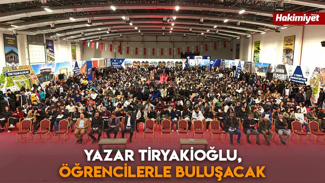 Yazar Tiryakioğlu, öğrencilerle buluşacak