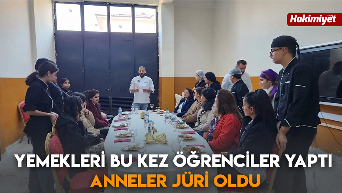 Yemekleri bu kez öğrenciler yaptı, anneler jüri oldu
