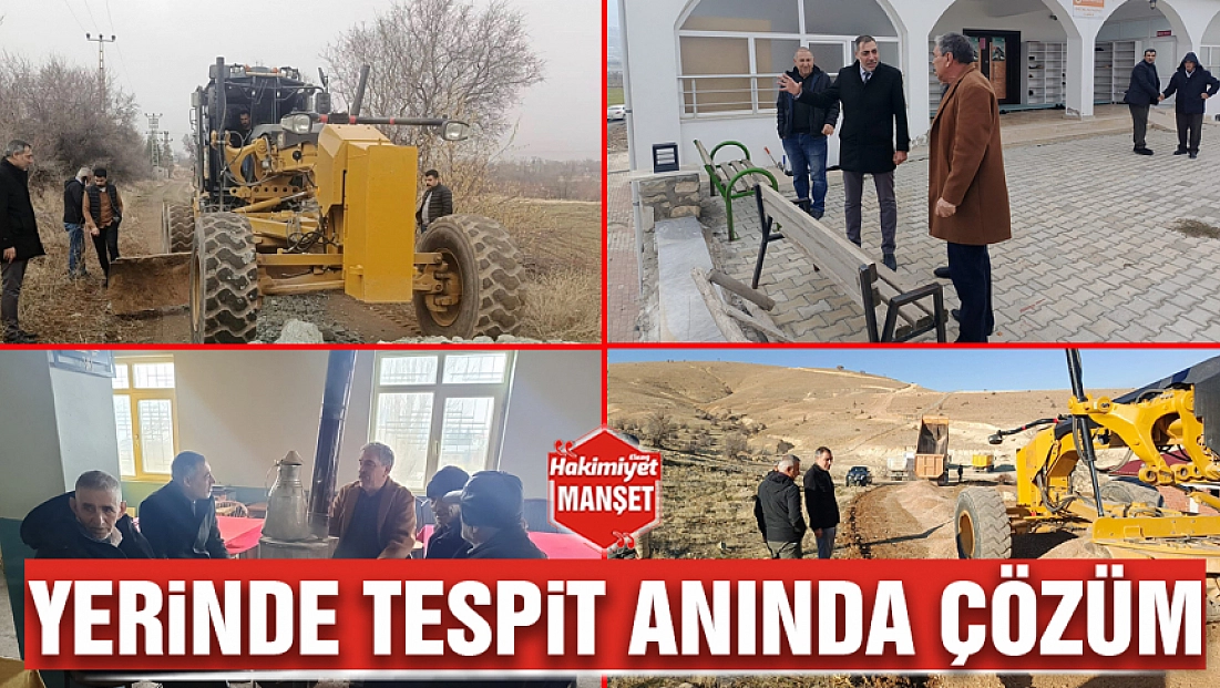 Yerinde tespit anında çözüm