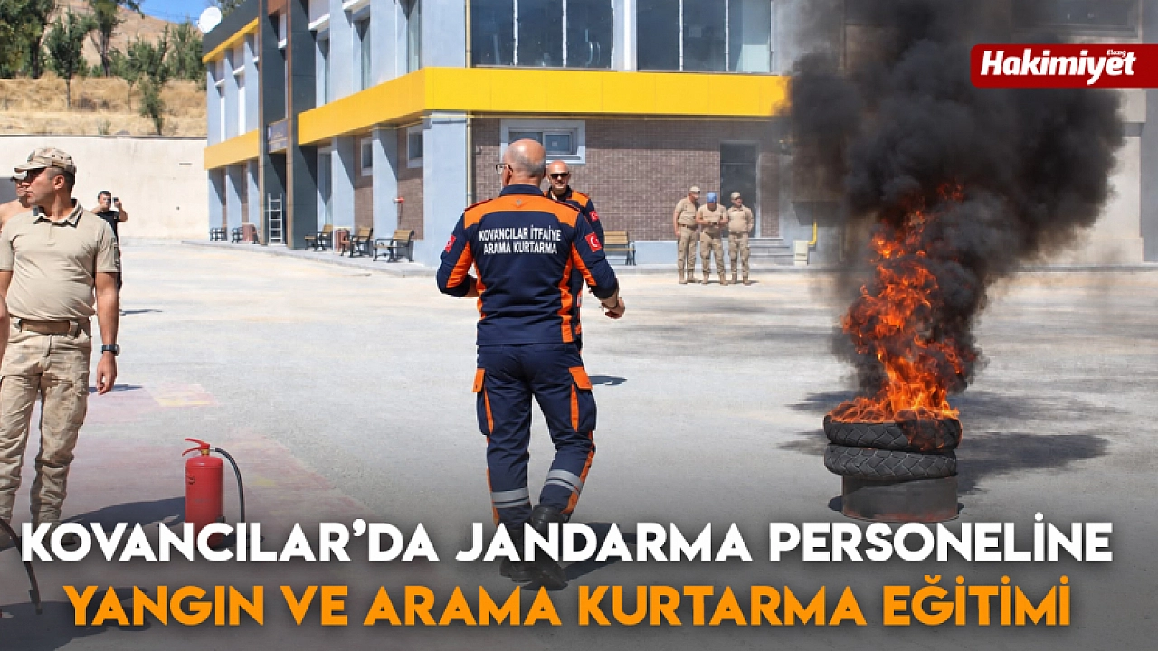 Kovancılar’da Jandarma Personeline Yangın ve Arama Kurtarma Eğitimi