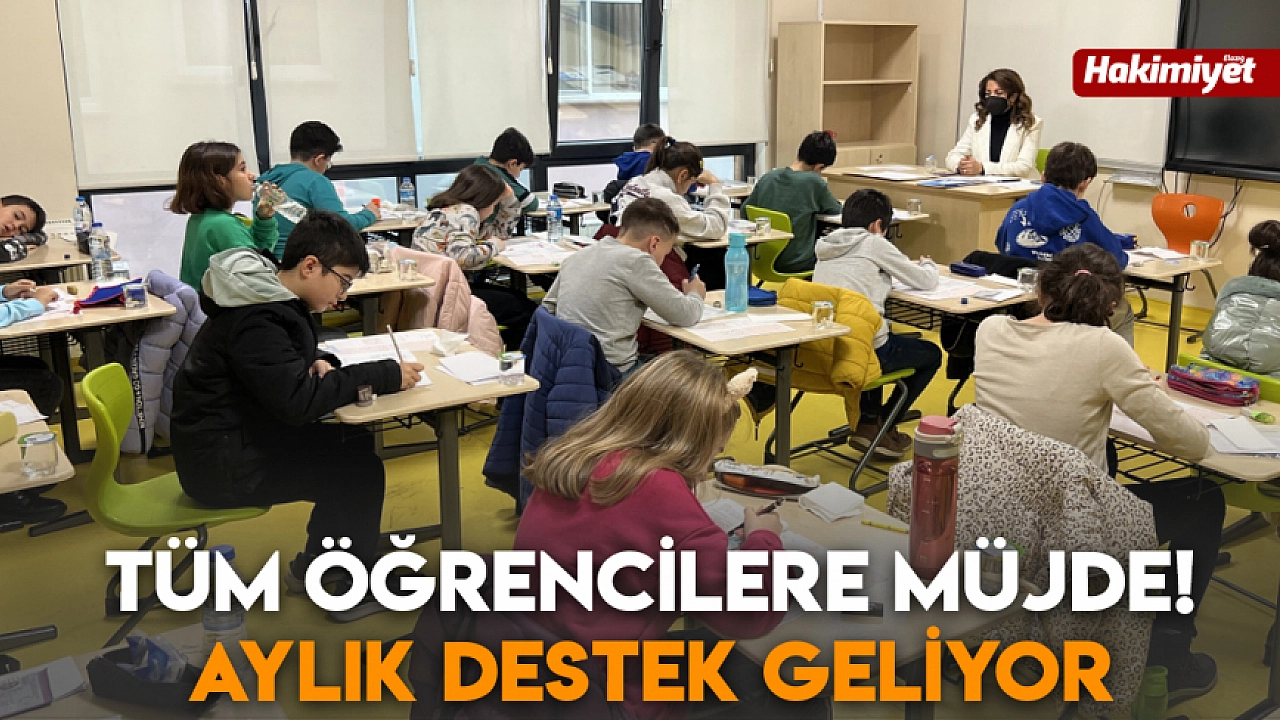 Tüm öğrencilere müjde! Aylık destek geliyor