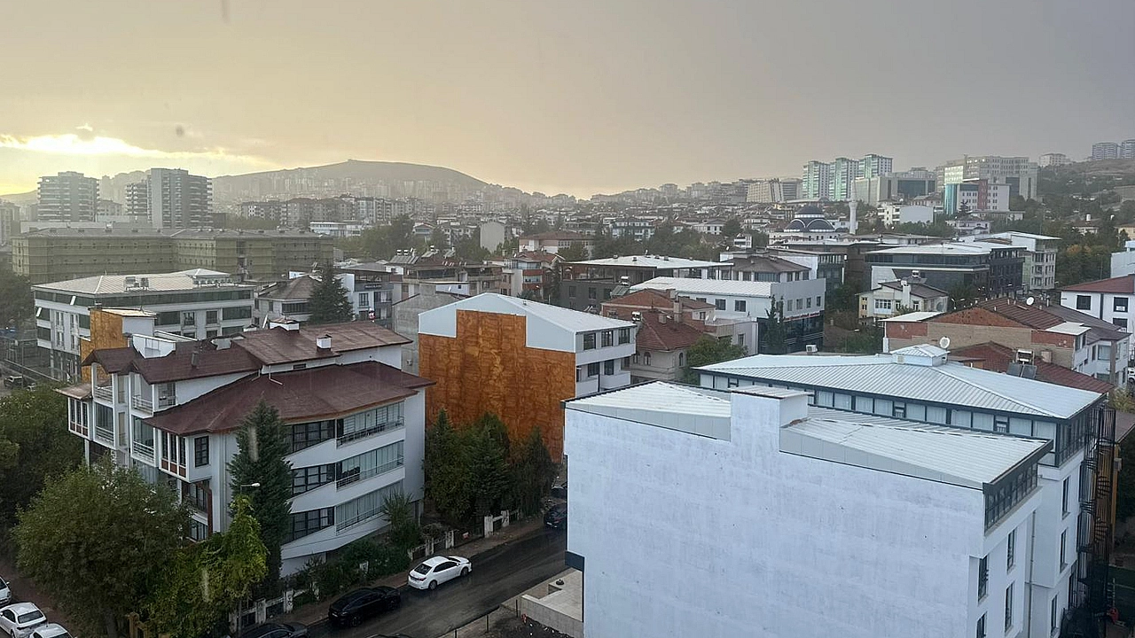 Elazığ'da beklenen yağmur başladı