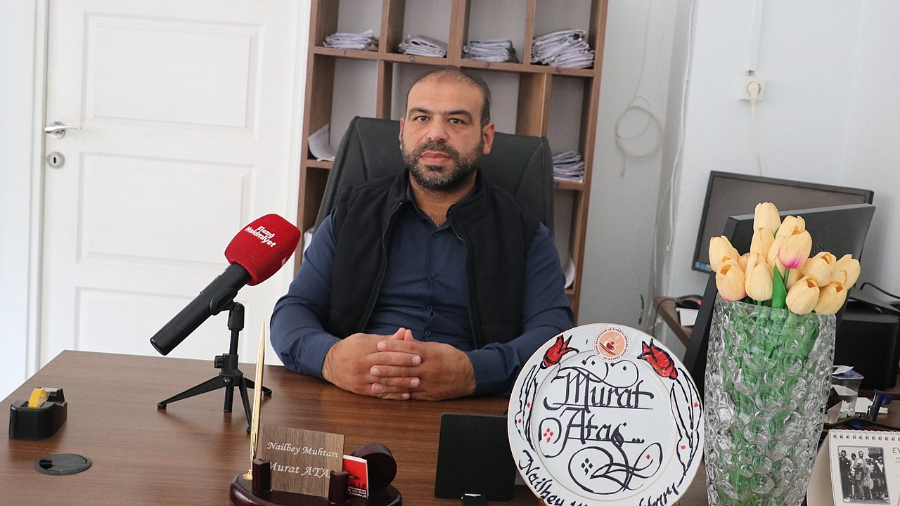 Nailbey Muhtarı Murat Ataş: 'Altyapı bitiyor, sırada asfalt var'