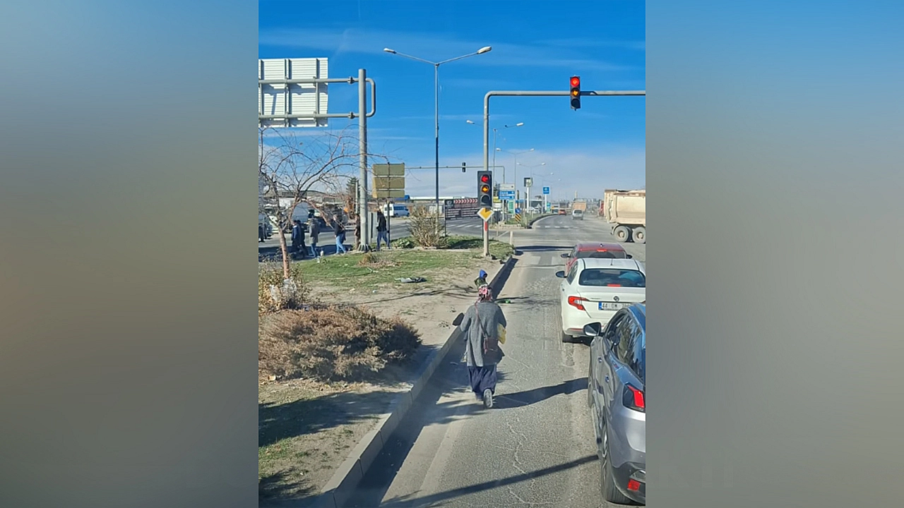 Trafikte dilenci problemi…