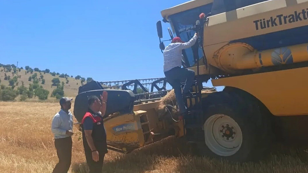 Ağın'da hasat dönemi denetimleri aralıksız sürüyor