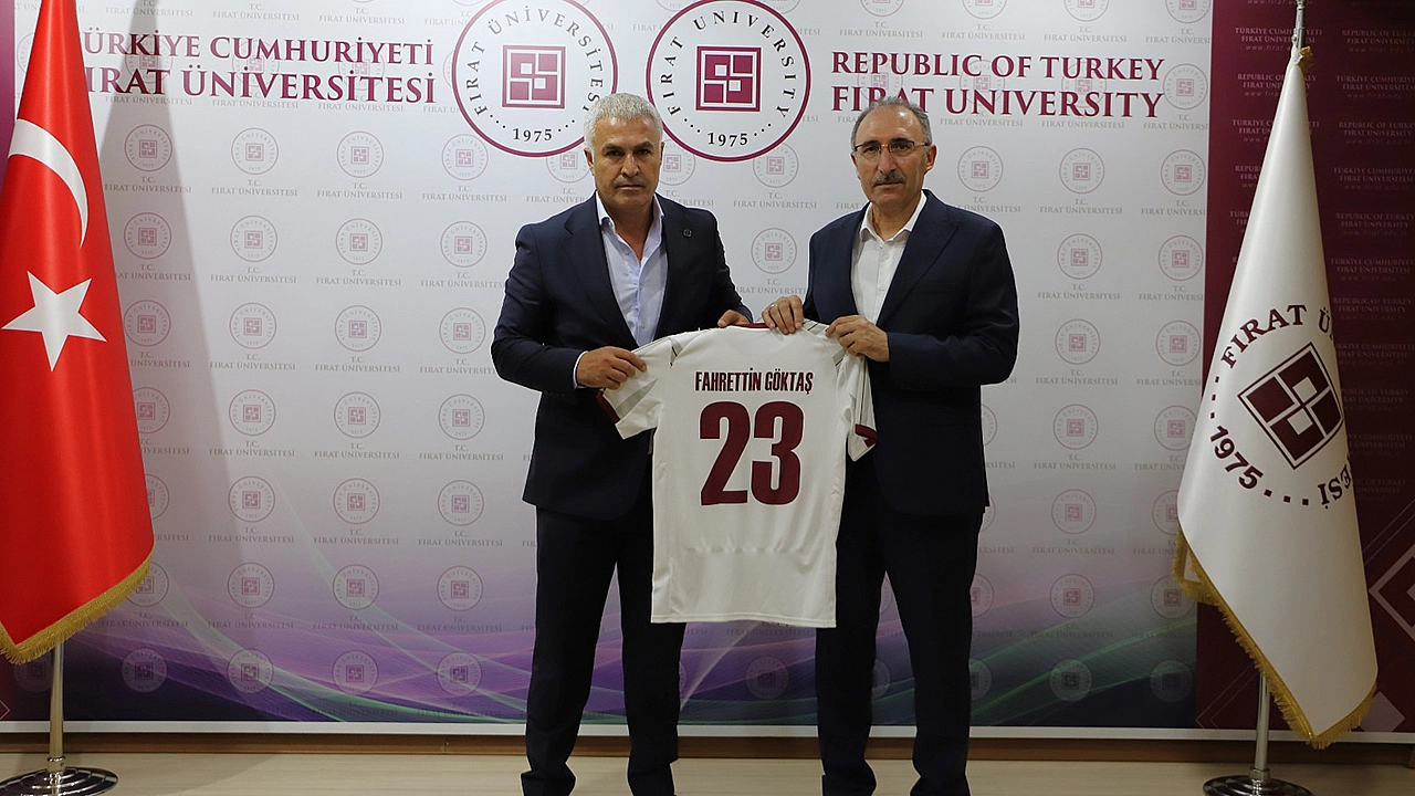 Elazığspor Başkanı Ahmet Toprak'tan Rektör Prof. Dr. Göktaş'a Ziyaret