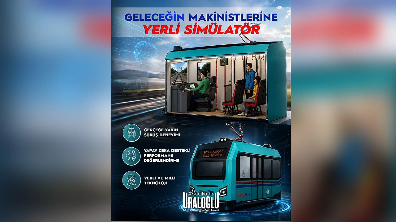 Bakan Uraloğlu duyurdu: Tren makinistlerine yerli simülasyon