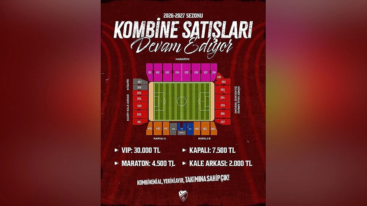 Elazığspor'dan taraftarlara kombine çağrısı