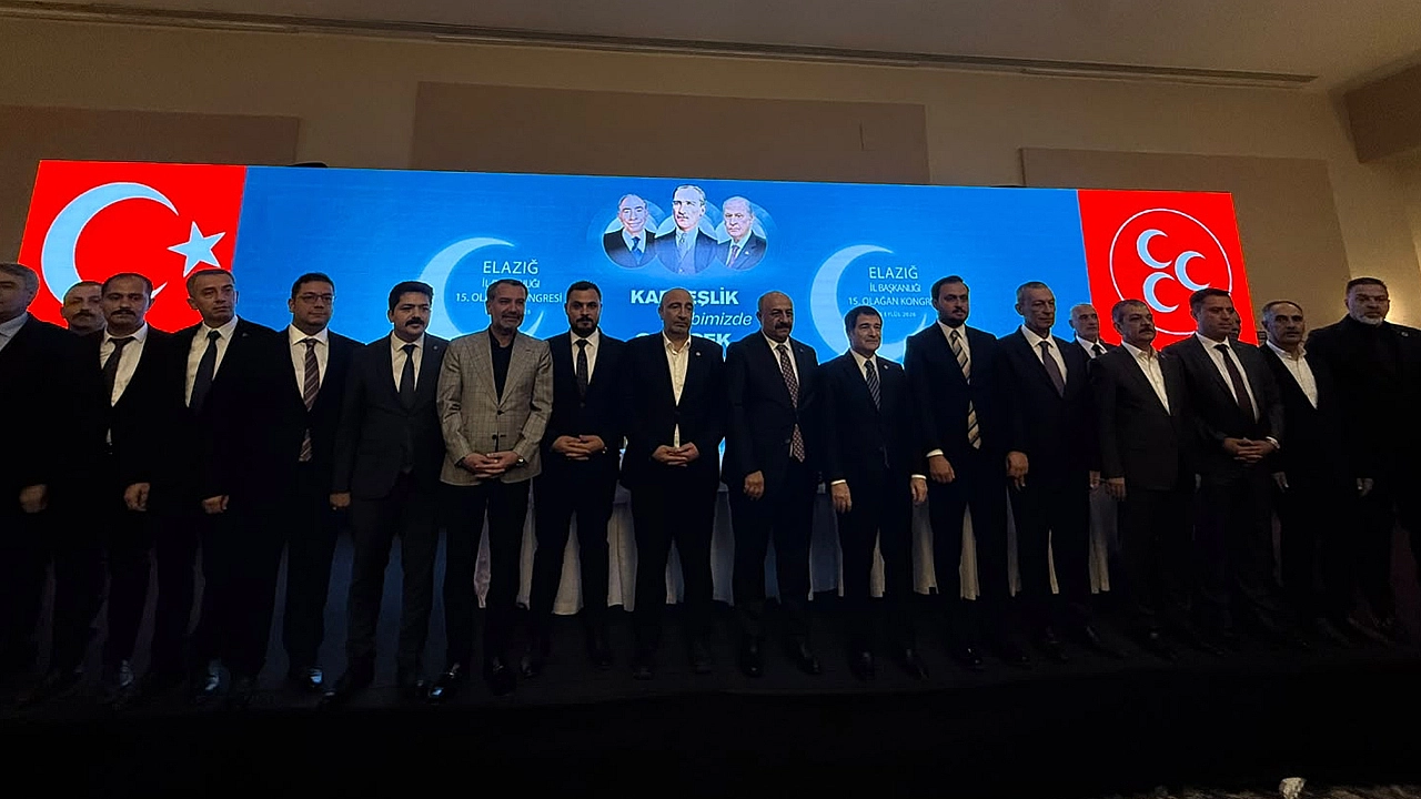 MHP Elazığ'da 15. Olağan Kongre Gerçekleştirildi: Oğuzhan Demir görevi devraldı