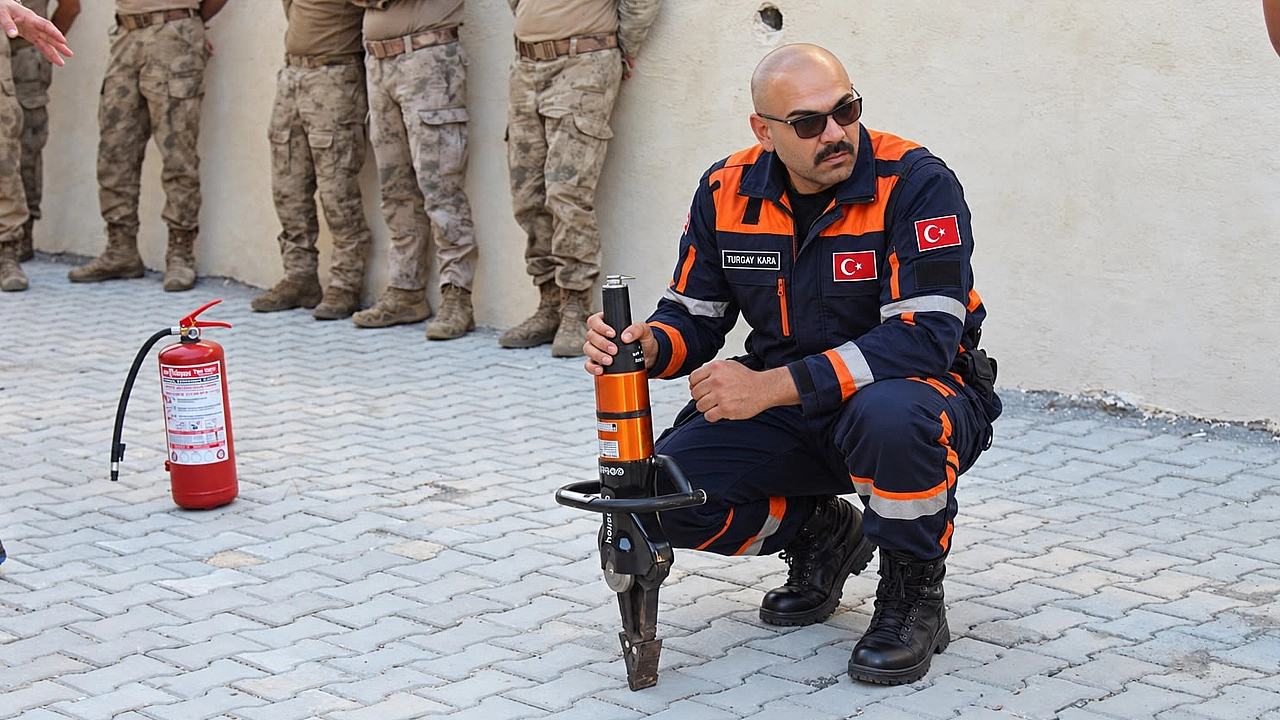 Kovancılar'da Jandarma Personeline Yangın ve Arama Kurtarma Eğitimi