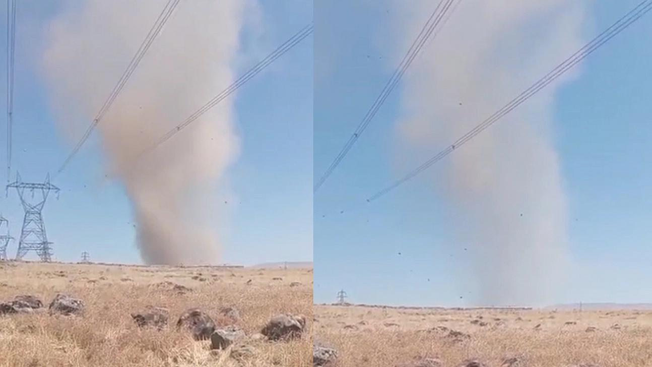 Elazığ'da hortum paniğe neden oldu!