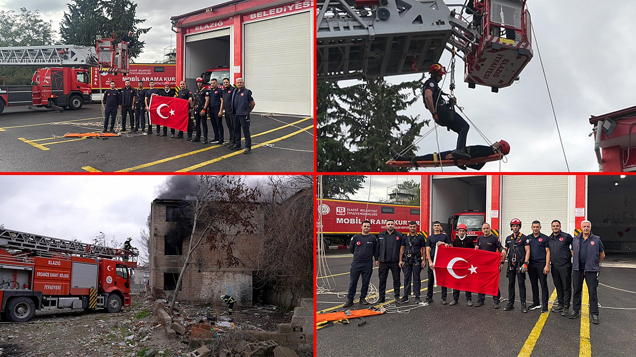 Elazığ İtfaiyesi 7/24 görevde