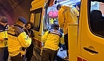Cenazeye giden aile ölümden döndü