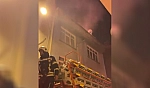 Elazığ'da 4 katlı apartmanda yangın paniği