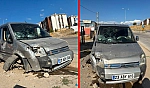 Elazığ'da araç kaldırıma çarptı: 1 yaralı
