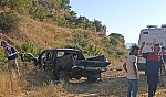 Elazığ'da kamyonet şarampole yuvarlandı!