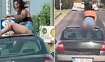Görenler gözlerine inanamadı! Dans etti, yetmedi eteğini sıyırıp...
