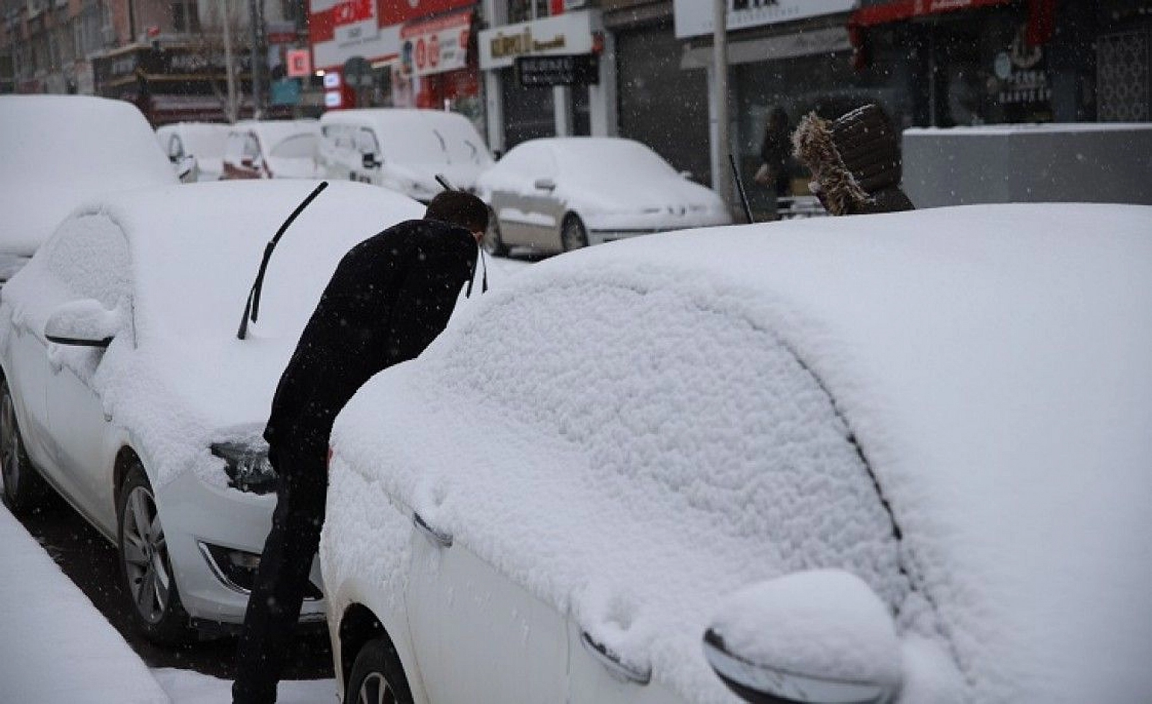 Elazığ'dan kar manzarası