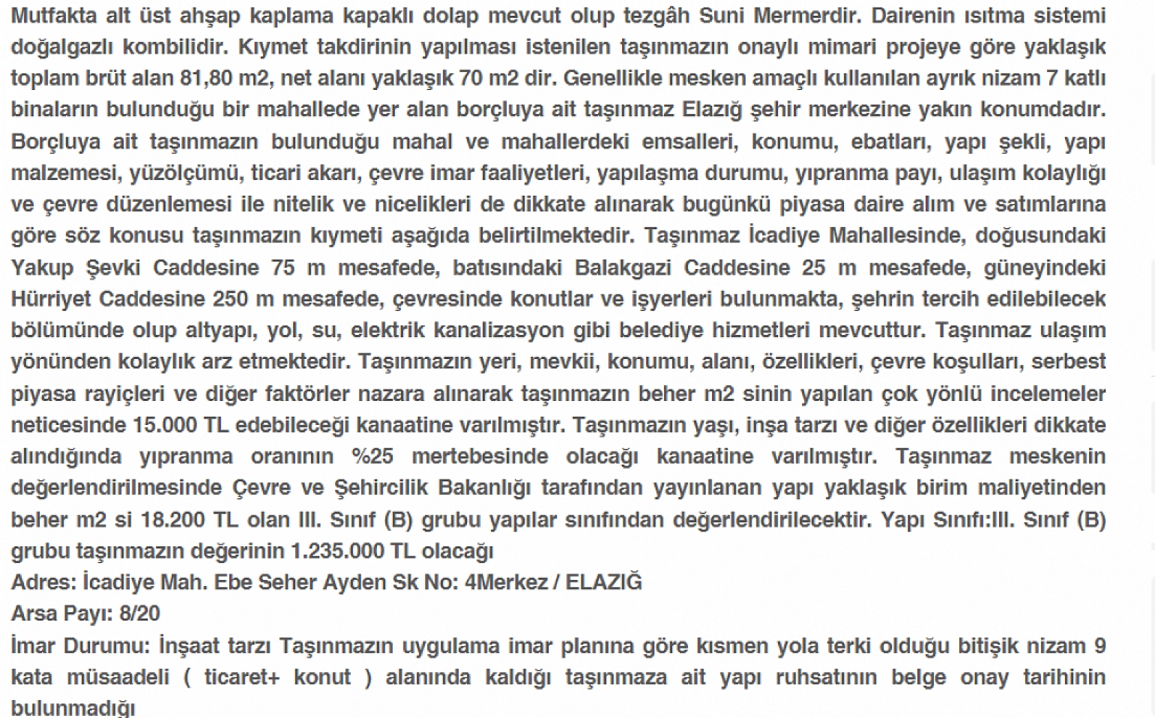 Elazığ'da ev arayanlar dikkat! İcradan uygun fiyata satışa çıkarıldı… 1 milyon 235 bin TL'ye satılacak