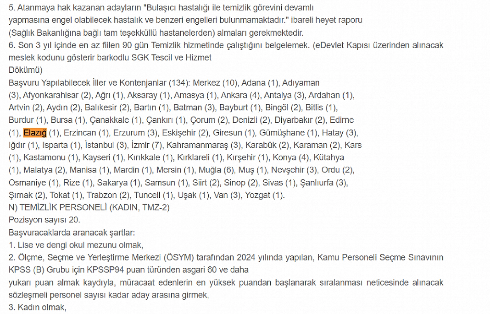 Kültür ve Turizm Bakanlığı Elazığ'da personel alımı yapacak! İşte şartlar ve detaylar…