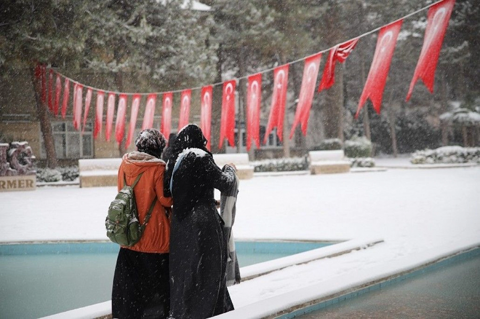 Elazığ'dan kar manzarası